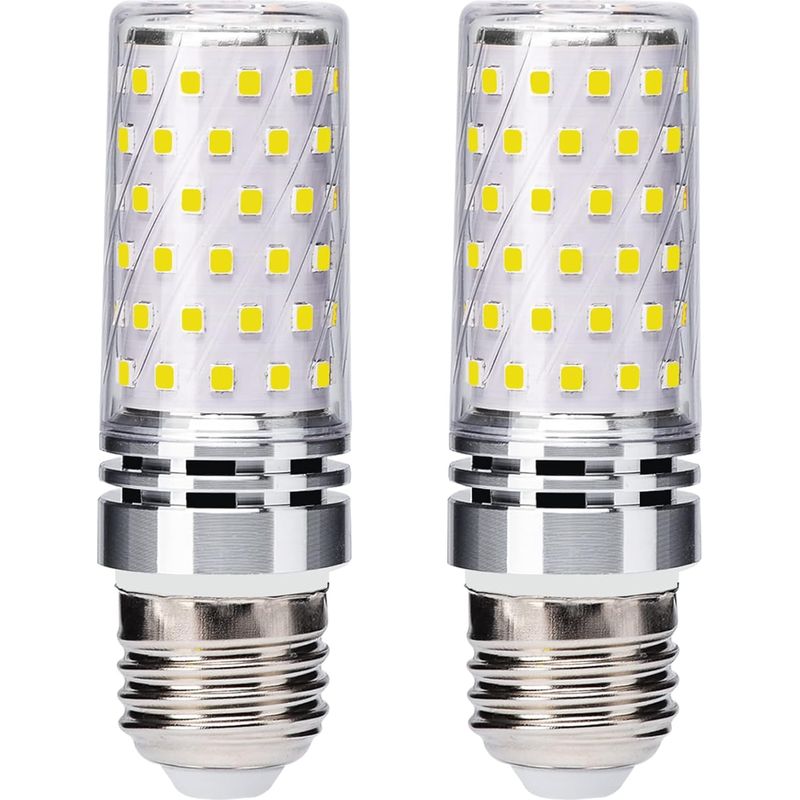Packung Mit 2 E27 Led-lampen, Maiskolbenform, 12 W, Entspricht Einer 100-w-halogenlampe.