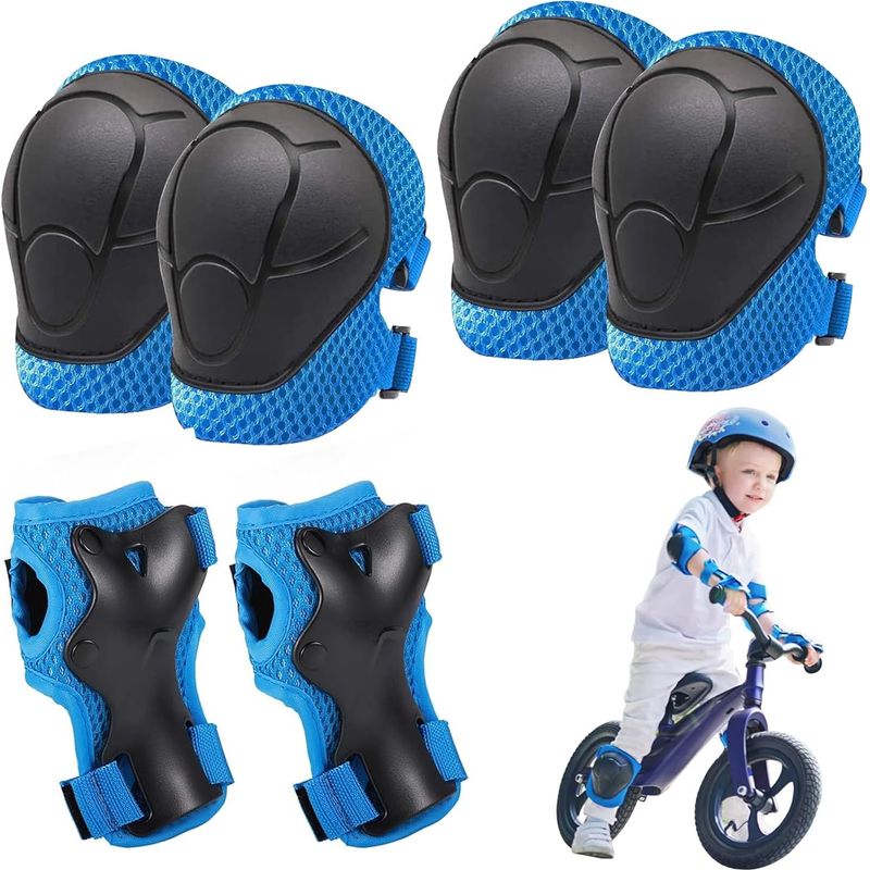 Knieschoner Für Kinder, 6-in-1 Knie- Und Ellbogenschützer, Schutzausrüstung Für Skateboarder, Sport-schutzset Für Kinder (radfahren, Inlineskaten, Skaten).