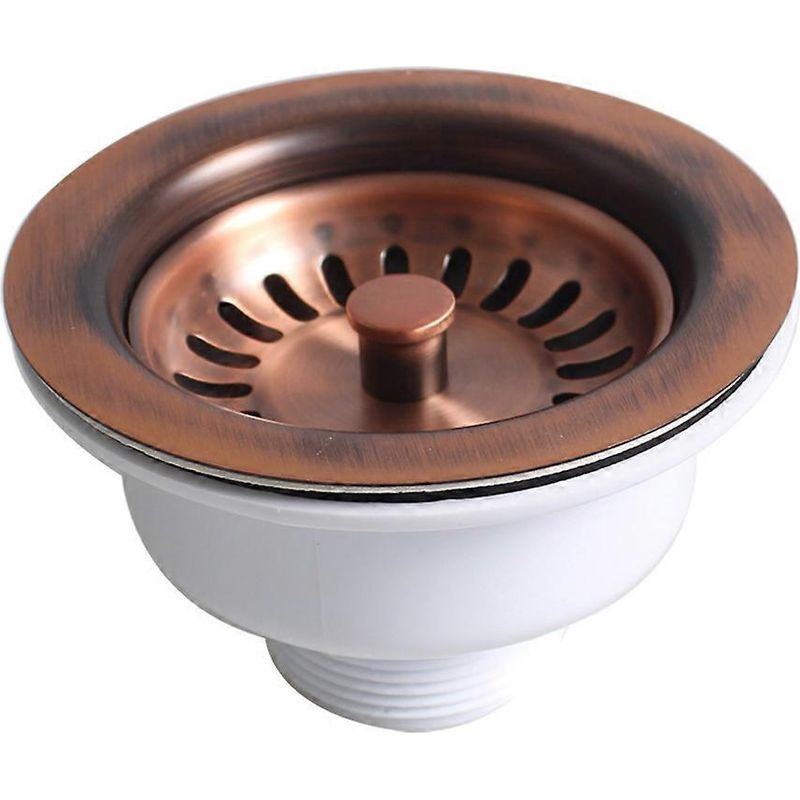 [13r]pb Pvd Spülbeckenabschneider, Antikbronze-finish, Sonderanfertigung Aus China, Mit Antik-kupfer-stopfen