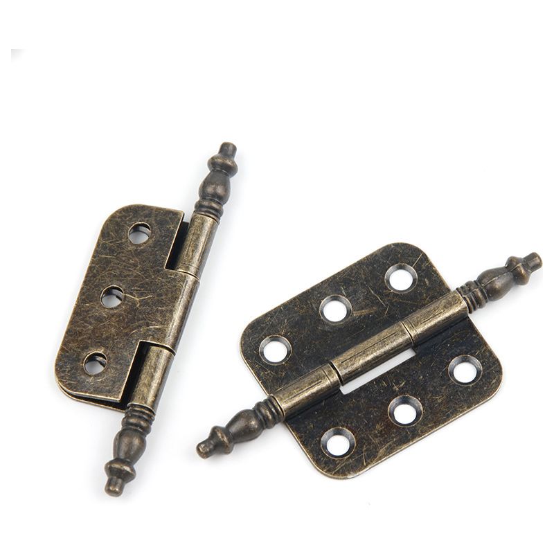 Set Mit 10 Antiken Scharnieren 70 X 35 Mm Für Vintage-schranktüren, 6 Löcher.