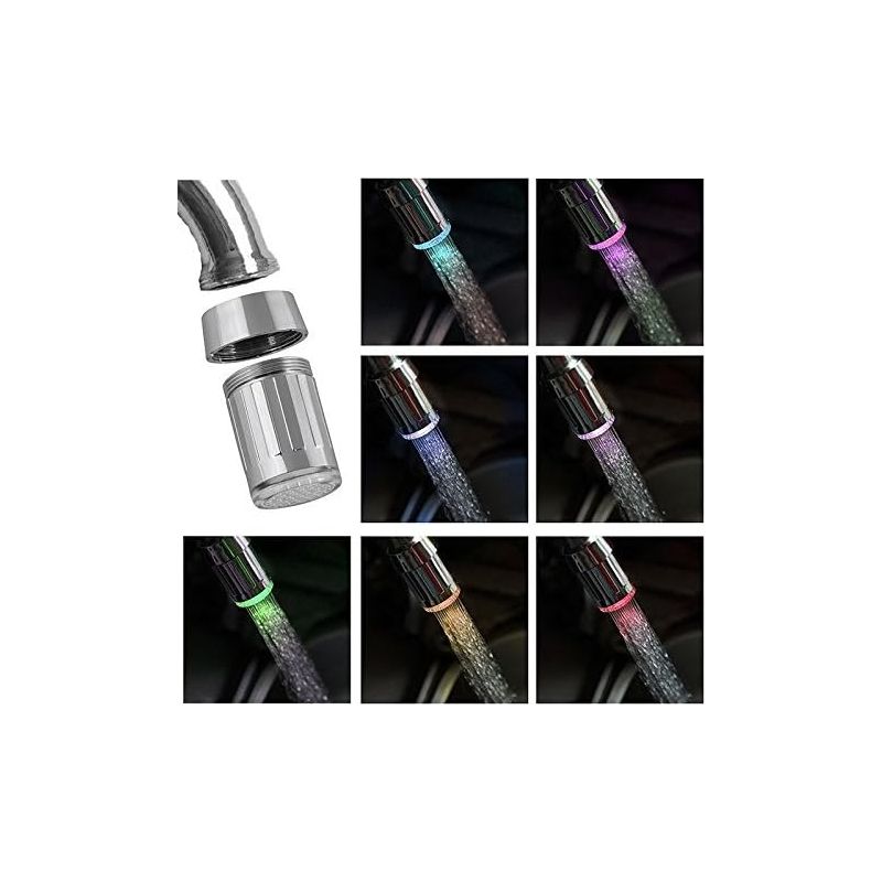 Automatischer Led-küchenwasserhahn Mit 7 Farben Und Farbwechselndem Wasserstrahl