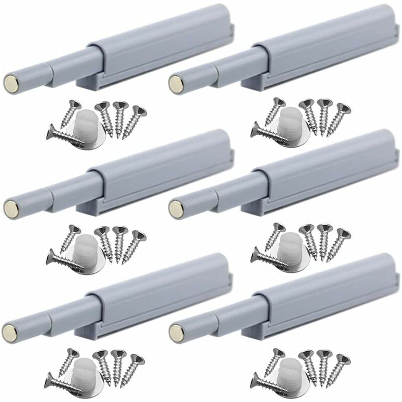 Magnetische Türschlösser Mit Push-to-open-mechanismus, Für Schränke, Fenster, Zum Öffnen/schließen Von Türen Durch Einfaches Drücken (6 Stück)
