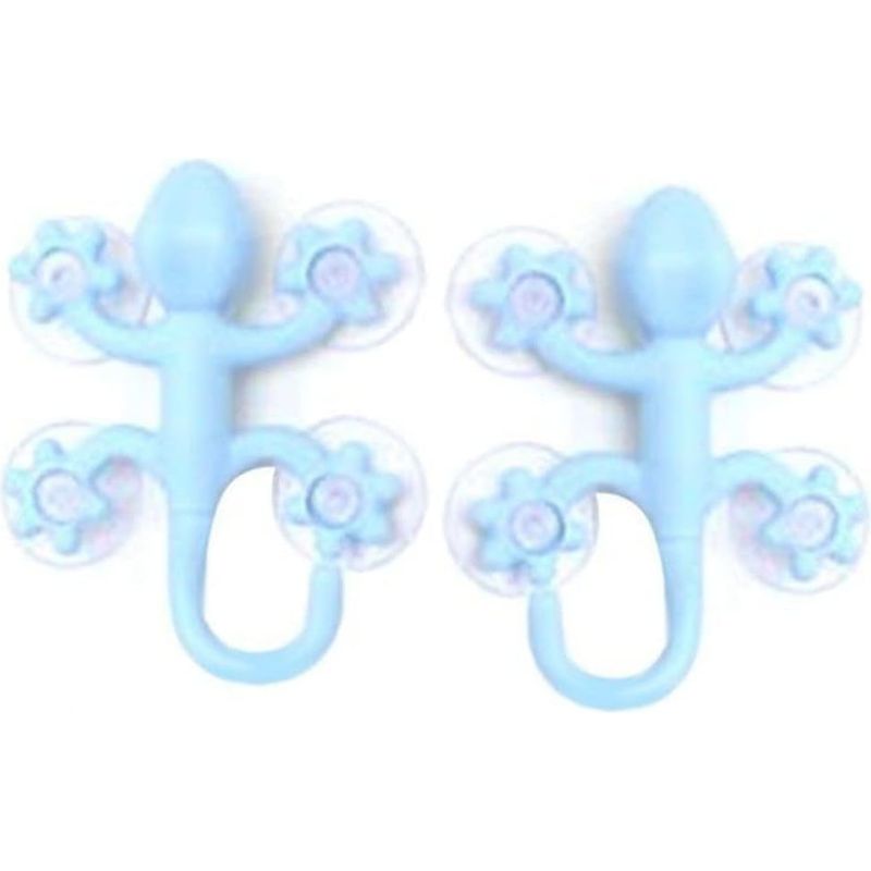 Set Mit 2 Geckoförmigen Wandhaken Für Kinderkleidung, Mit 4 Saugnäpfen, Zum Aufhängen Von Schlüsseln, Regenschirmen, Handtüchern, Hüten, Jacken Usw. Ideal Für Ein Kinderzimmer Oder Spielzimmer.