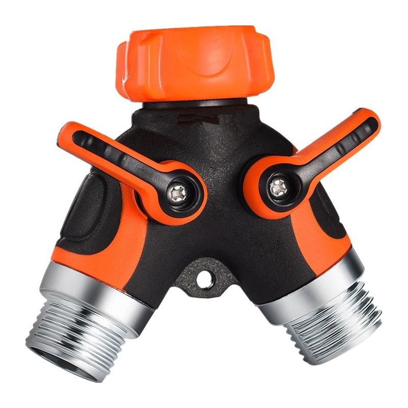 Y-verbinder Für Gartenschlauch, Robuster Metallverbinder, Doppelausgang.