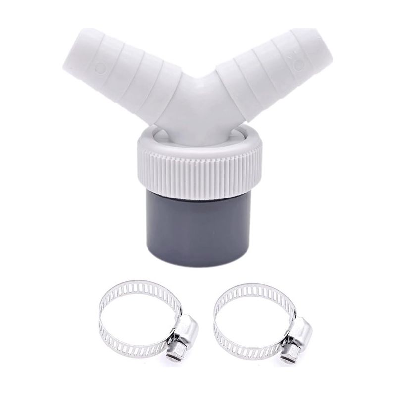 2-in-1-ablaufschlauchverbinder Für Geschirrspüler Und Waschmaschine – 2-wege-y-förmiger Ablaufschlauchverbinder-adapter – Für Waschmaschine Und Kondensator