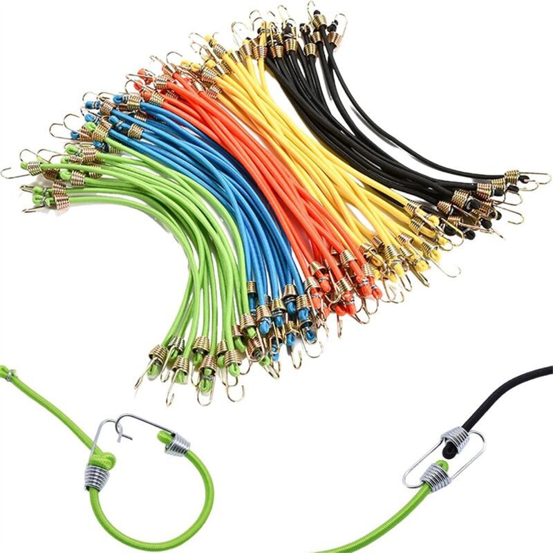Set Mit 12 Kleinen, Verstellbaren Gummibändern Mit Haken Für Dachträger Und Den Außeneinsatz