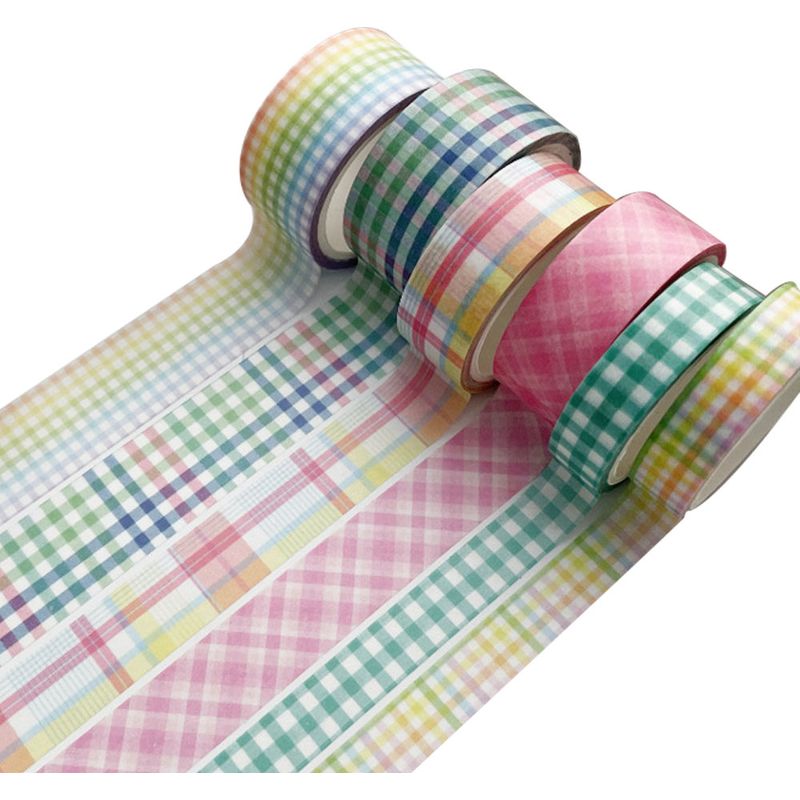 Packung Mit 6 Rollen Dekorativem Klebeband, Journaling-tape, Bastelklebeband, Washi-tape Für Bastelarbeiten