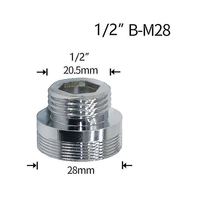 1/2"-wasserhahnanschluss Auf M16-, M18-, M20-, M22-, M24- Und M28-gewinde, Reparaturadapter Für Küchen-/badezimmer-wasserbrausearmatur