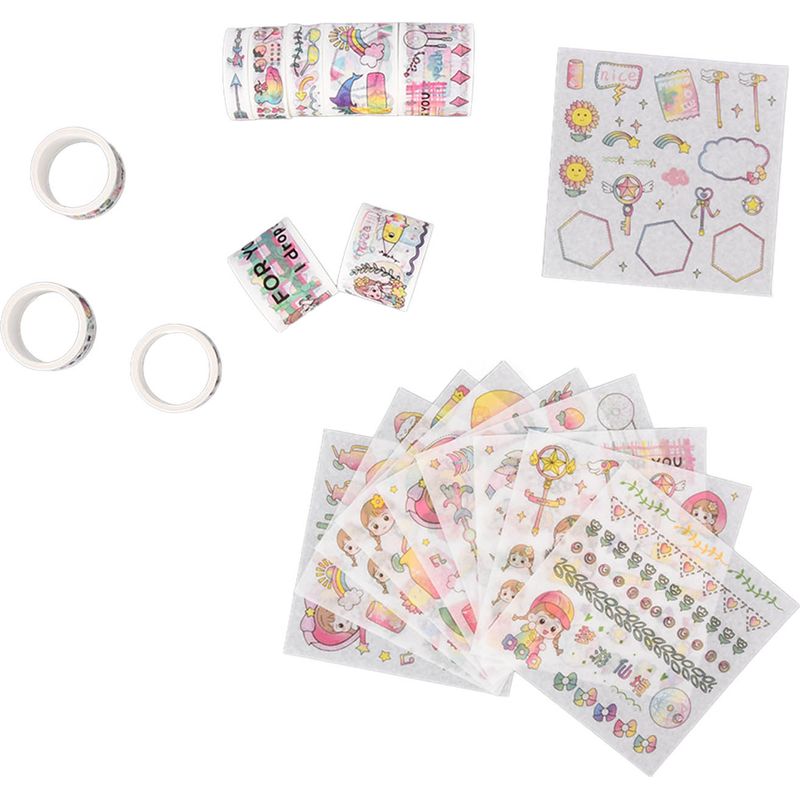 Dekoratives Washi-tape, Das Sich Rückstandsfrei Wiederverwenden Lässt Und Nicht Zugeschnitten Werden Muss. Washi-tape-set 83198 Wonderland