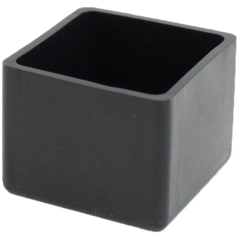 Quadratische Gummifüße Für Stühle, Tische, Möbelbeine (40 Mm, Schwarz)