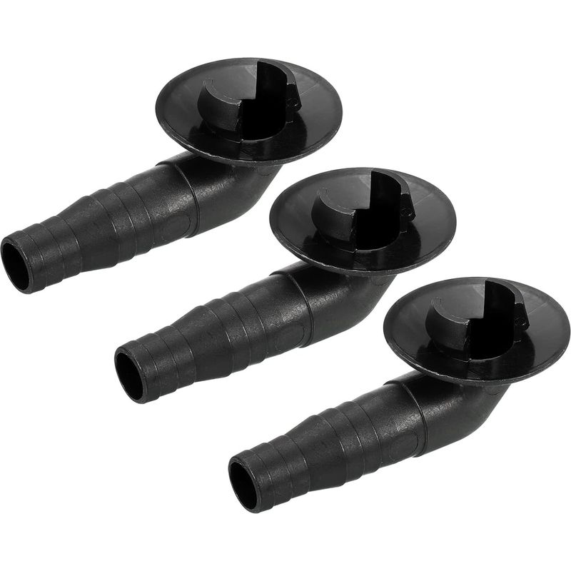 Winkelstück Für Kondenswasserablaufschlauch Von Klimaanlagen, 19 Mm Durchmesser, Für Fenster-split-klimaanlagen, Schwarz, 3er-pack