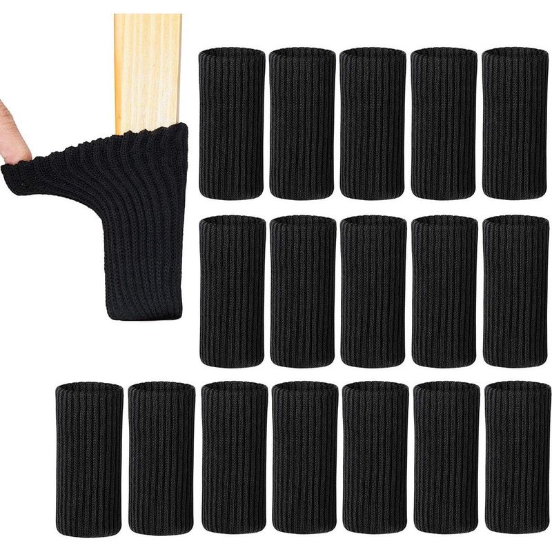 Set Mit 24 Filz-stuhlbeinschonern, Maschinenwaschbar Mit Silikonbeschichtung.