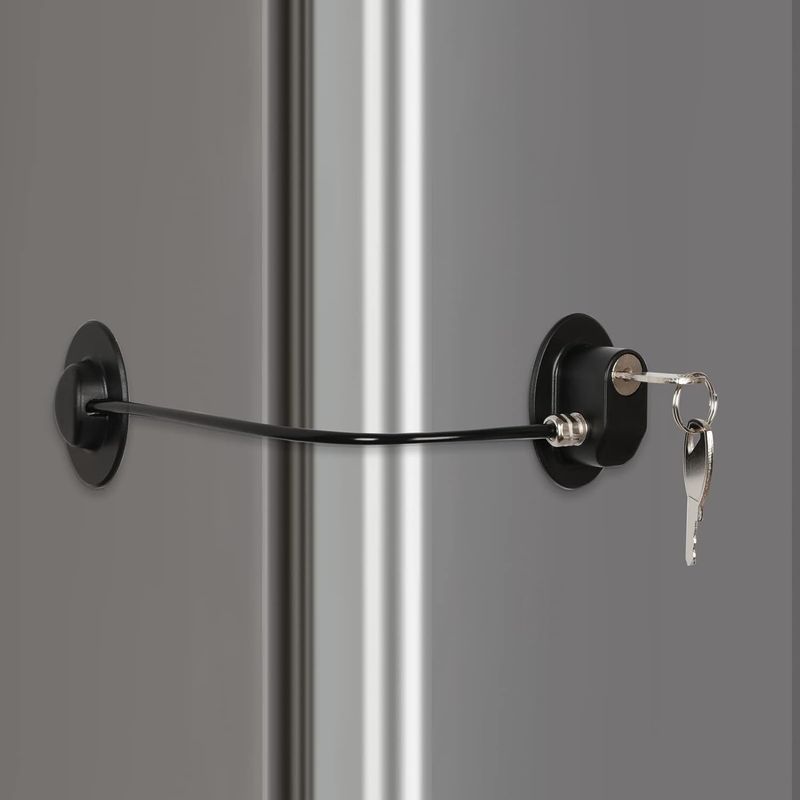 Türschloss Für Kühlschrank Und Gefrierschrank Mit 2 Schlüsseln – Fenstersicherung, Schubladenschloss