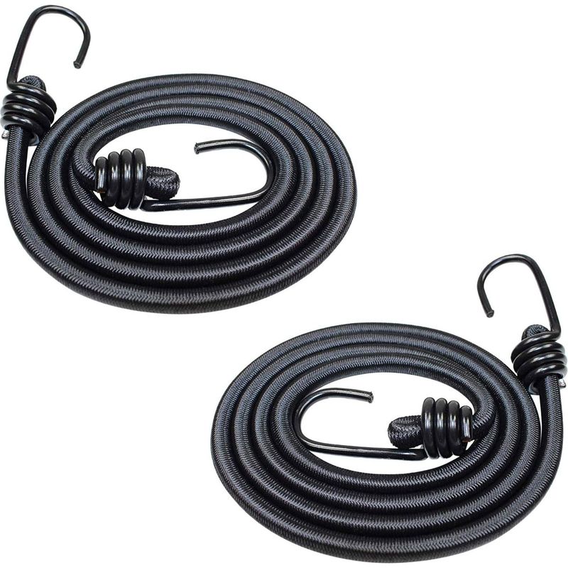 Set Mit 2 Robusten 120 Cm Langen Gummiseilen Mit Autohaken