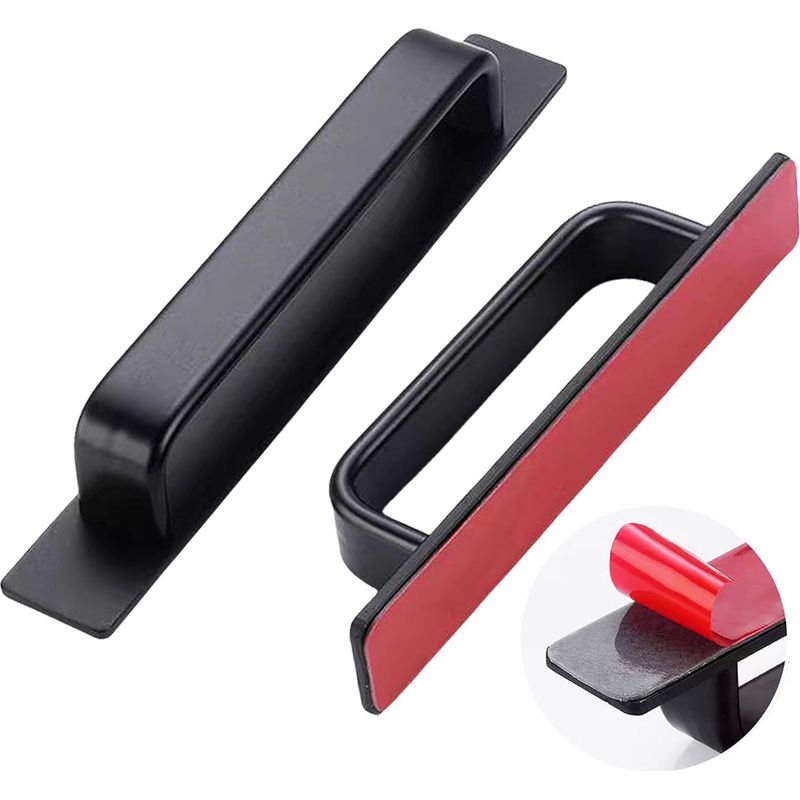 Küchentürgriff, Möbelgriff - Kein Bohren Erforderlich - Für Schubladen, Küche, Möbel, Inneneinrichtung (schwarz - 180 Mm)