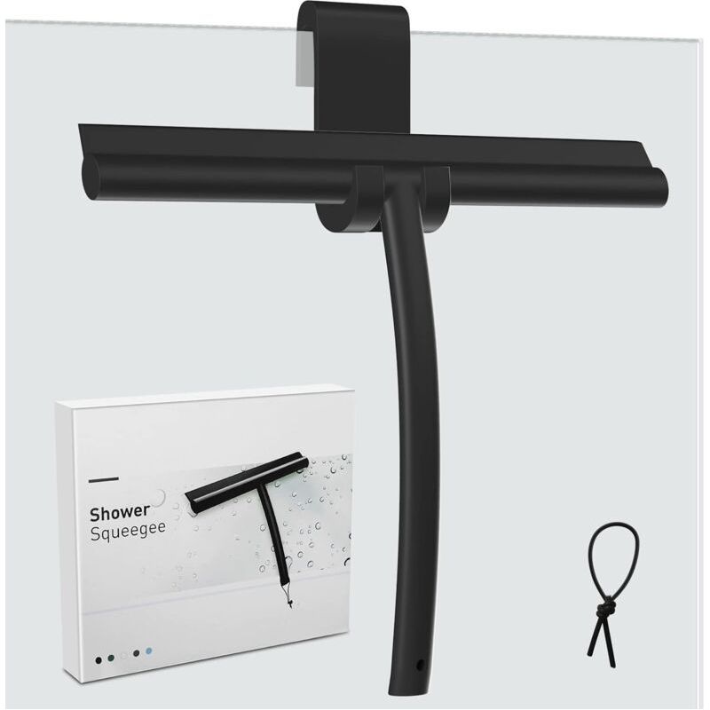 Duschabzieher Mit Silikonhalterung. Duschabzieher Mit Edelstahlkern Für Badezimmer, Glas, Duschkabine Und Autofenster.