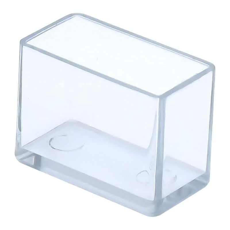 Set Mit 12 Rechteckigen, Transparenten Pvc-stuhlbeinschonern, 20 X 30 Mm (2,0 X 3,0 Cm).