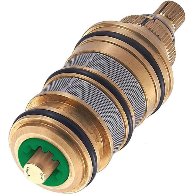 Thermostatische Duschkartusche Aus Messing, Die Das Ventil Einer Thermostatischen Mischbatterie Ersetzt.