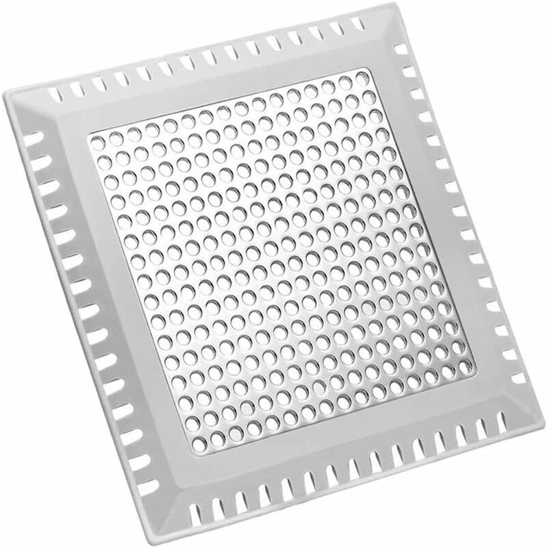 Silbernes, Quadratisches Spülbeckengitter Aus Edelstahl, Quadratisches Spülbeckensieb Aus Edelstahl (125 Mm Bodenablauf)