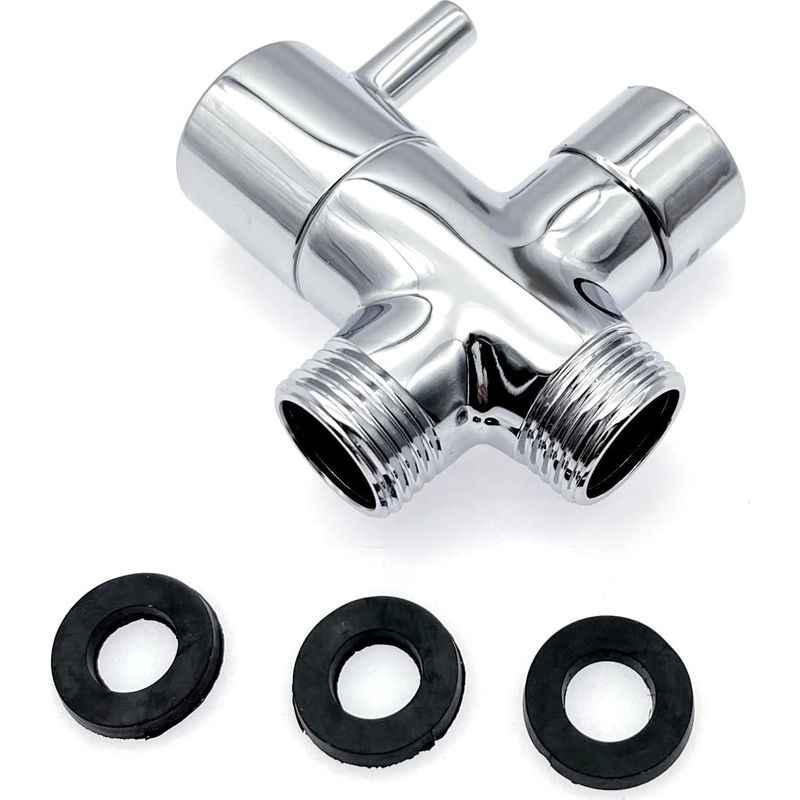 1/2-zoll-duschumstellventil, 3-wege-duschverteiler Aus Messing, G1/2-metall-ersatz-duschumstellventil Mit Gummidichtungen, Duschadapter