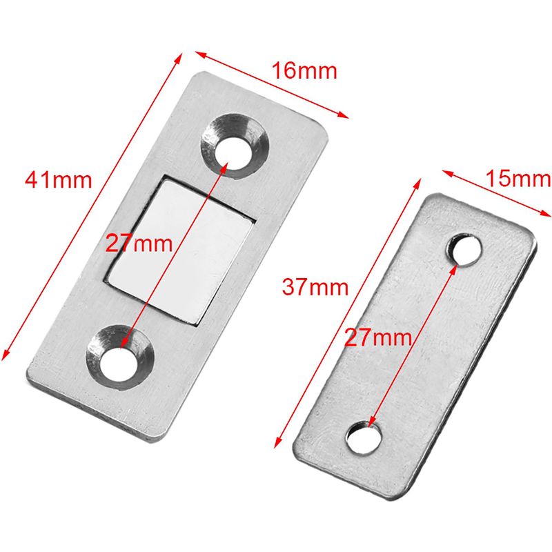 Ultradünner Und Leistungsstarker Magnetischer Türschließer Für Möbel Und Schränke, Inklusive Schrauben