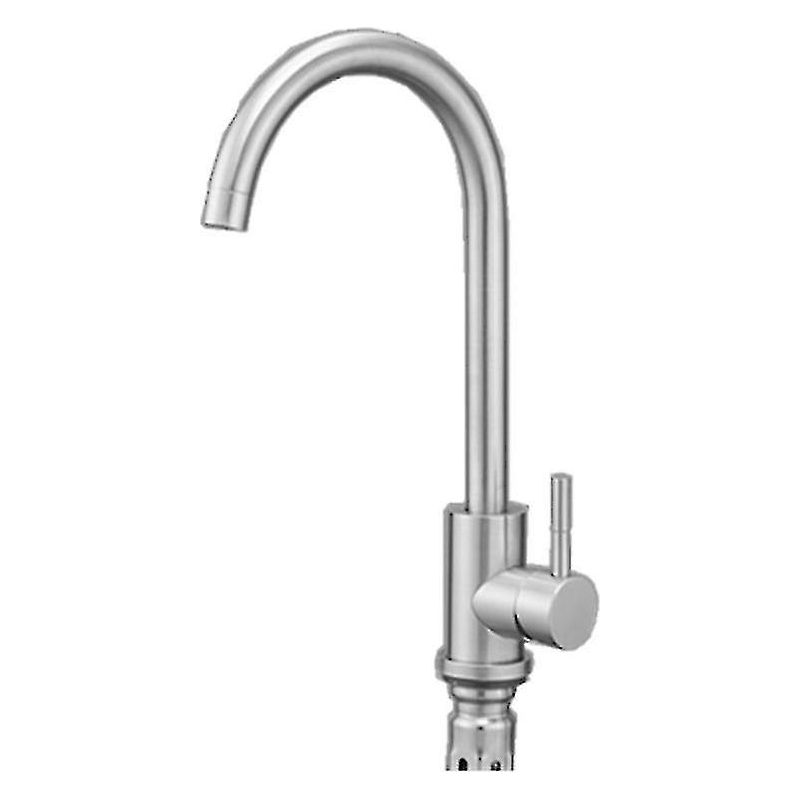 Kaltwasserhahn Aus Edelstahl Sus304 Für Spülbecken, Oberfläche In Gebürstetem Nickel, Ideal Für Wohnmobile. (fmy)