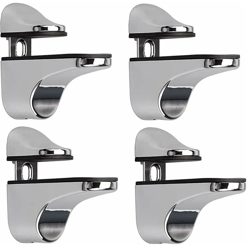 Verstellbare Halterungen Für Glasregale, 4er-set, Wandhalterungen