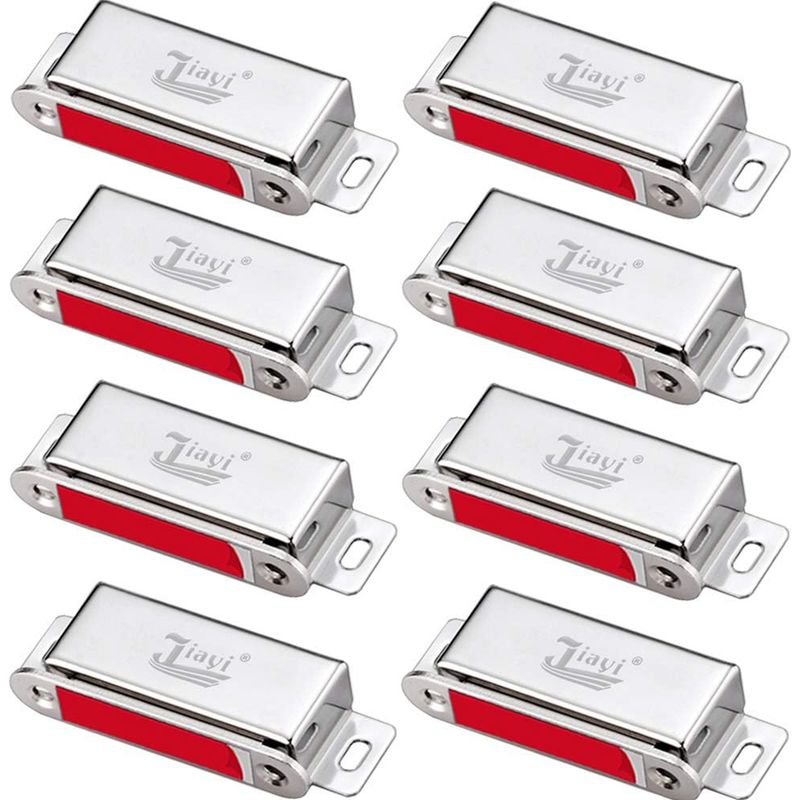 Leistungsstarker Magnetverschluss Für Schranktüren, Korrosionsbeständig, Einfach Zu Montieren, Ultradünne Selbstklebende Platte, Für Küchen-, Badezimmer- Und Kleiderschranktüren, 8er-pack.