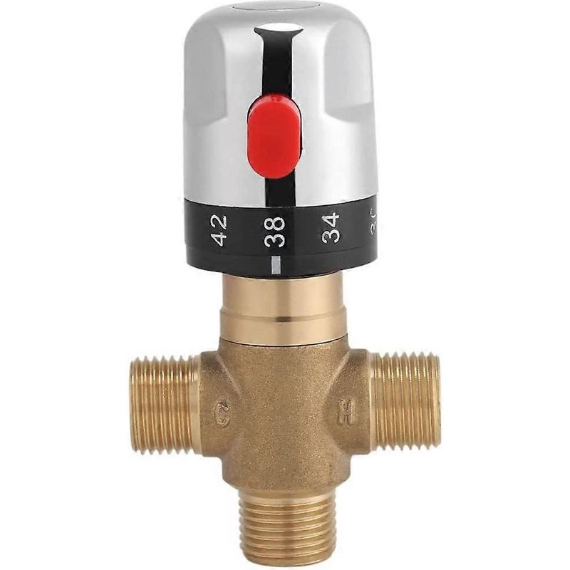 G1/2 Vollthermostat-mischbatterie Für Duschsysteme, Wassertemperaturregelung, Waschbeckenrohr, Thermos-wellngs