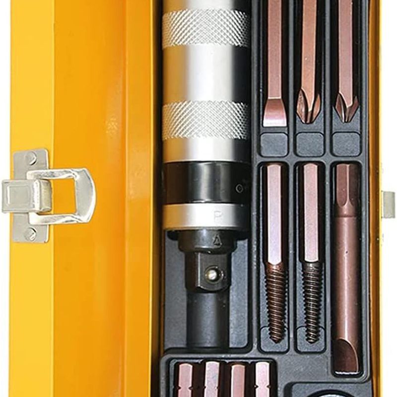 Set Mit 12 Manuellen Schlagschraubern Mit Austauschbaren Bits