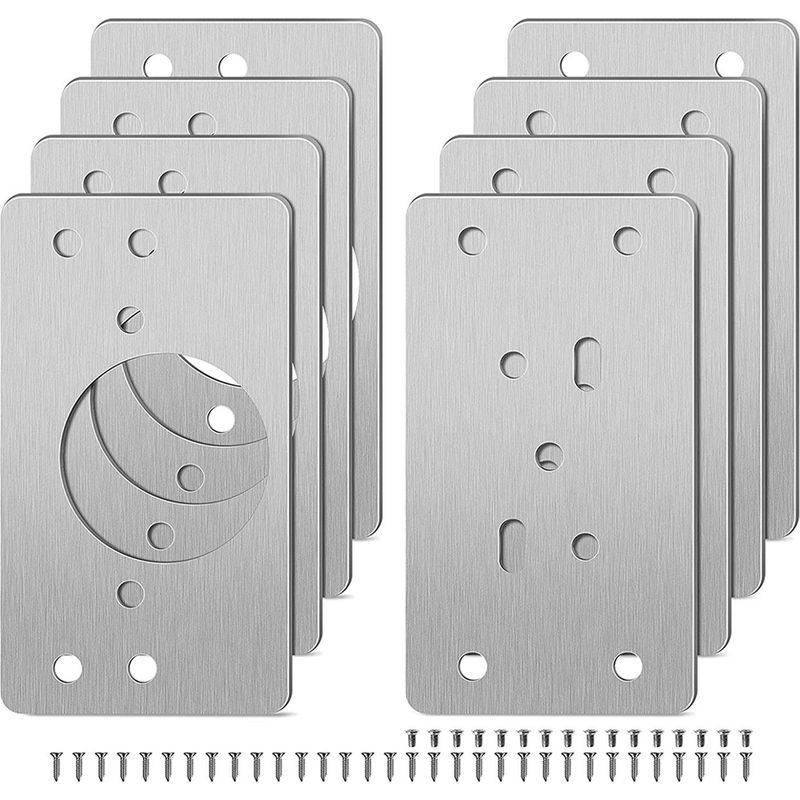 Zubehör Für Die Montage Von Möbelscharnieren, Reparaturplatten, 4 Paar, 90 X 47 Mm