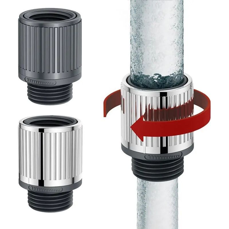 Duscharm, Duschumsteller, Wasserabsperrventil, Durchflussregler, Strahlstoppschalter: Praktische Badezimmeraccessoires.