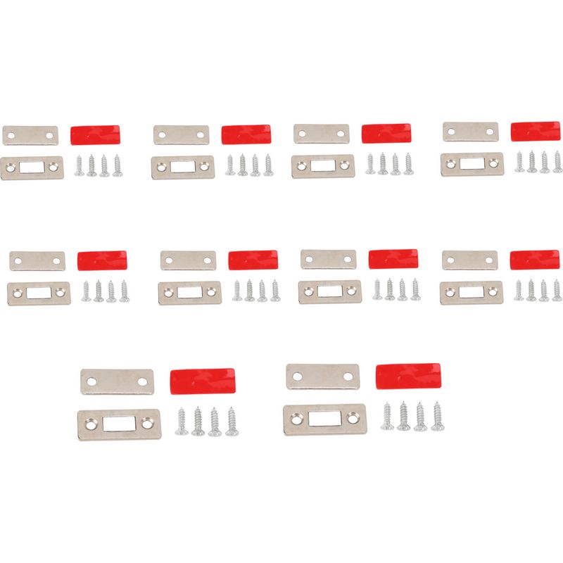 10 Magnete Für Schranktüren, Aus Kaltgewalztem Edelstahl, Mit Magnetischem Verriegelungsstift