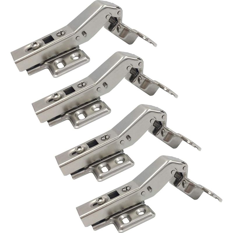 45°-eckscharniere Für Küchenschränke, 35 Mm, Mit Soft-close-mechanismus, Für Mehrere Türen, Für Eckfalttüren, 4er-pack
