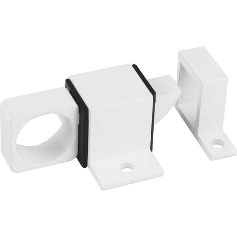 Automatischer, Federbelasteter Riegel Aus Aluminiumlegierung Für Schiebetüren Und -fenster, Selbstverriegelndes Fensterschloss, Türschloss Für Haustierkäfige, Weiß