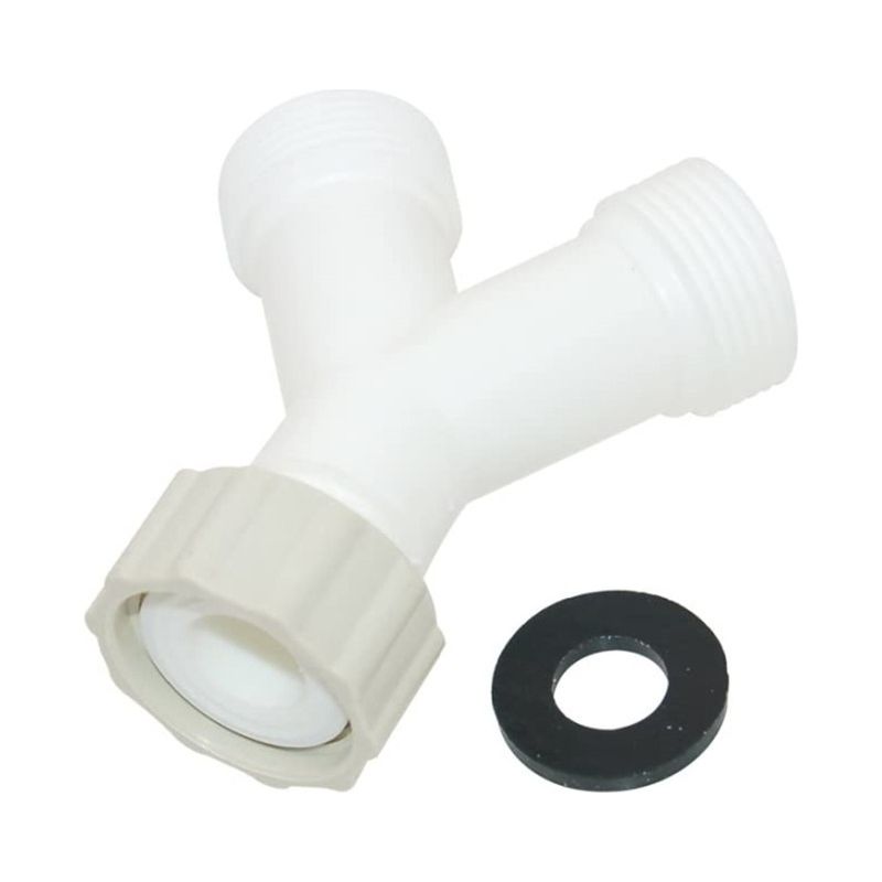Doppelter Wasseranschluss / 3/4"-doppel-y-verbinder – Universeller Gabelverbinder – 2-wege-verteiler Für Zulaufschlauch – Waschmaschine Und Geschirrspüler