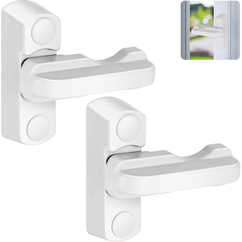 Set Mit 2 Fensterverriegelungen – Geeignet Für Pvc-fenster