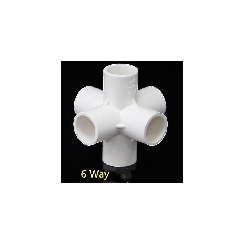 3-, 4-, 5- Oder 6-wege-pvc-rohrverbinder, 20–50 Mm Rohrverteiler, Gartenschlauchanschlussadapter, 25 Mm Diy-regalbefestigung, 6-wege-25-mm-verbinder