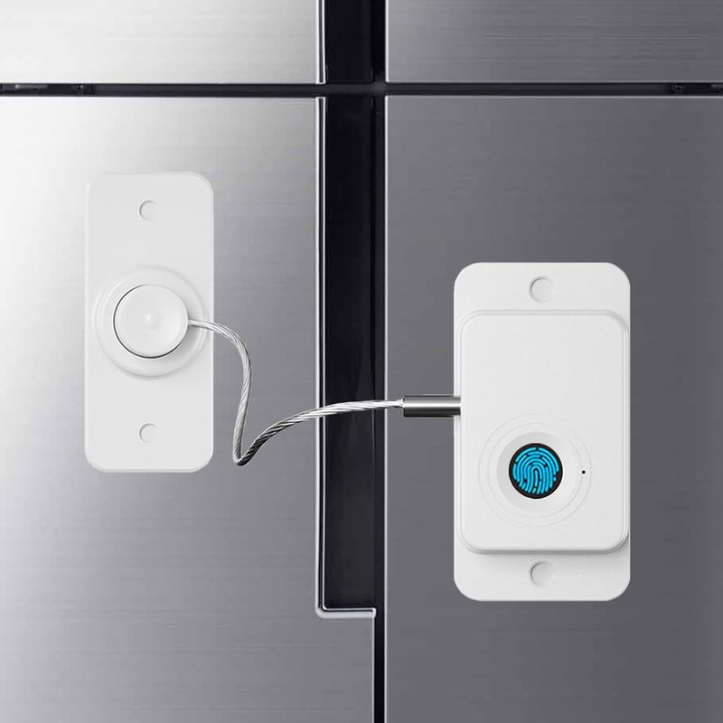 Kühlschrankschloss Mit Fingerabdrucksensor, Modell 2025, Kompatibel Mit Kühlschränken, Schränken, Schubladen, Geschirrspülern, Toiletten Und Mehr.