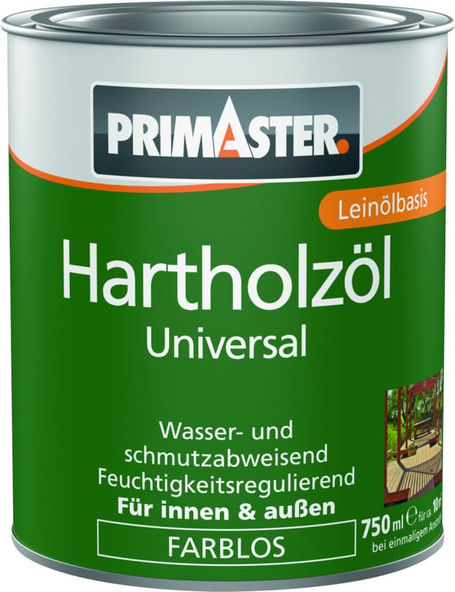 Primaster Hartholzöl Universal 750 ml farblos Holzschutzmittel
