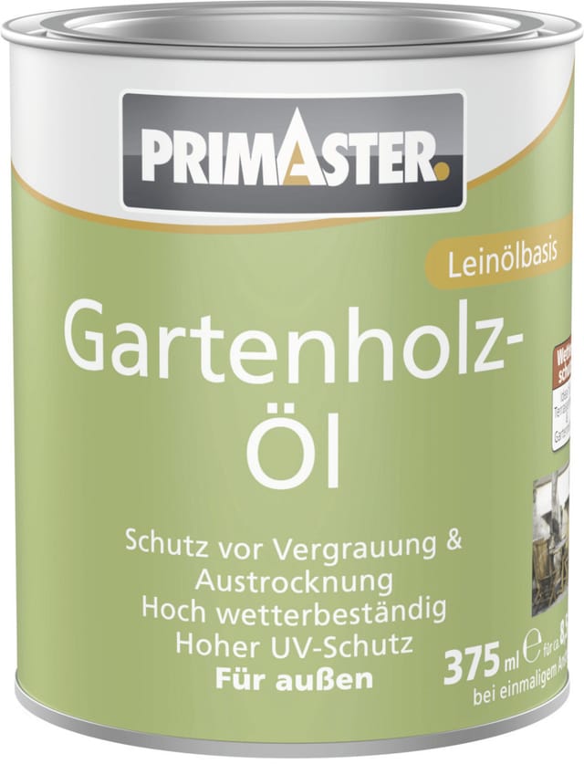 Primaster Gartenholzöl 375 ml teak Holzschutzmittel