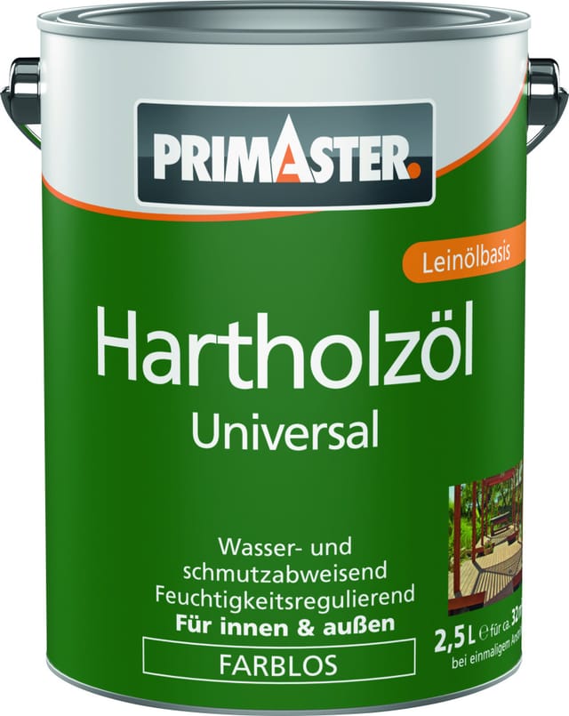 Primaster Hartholzöl Universal 2,5 L farblos Holzschutzmittel