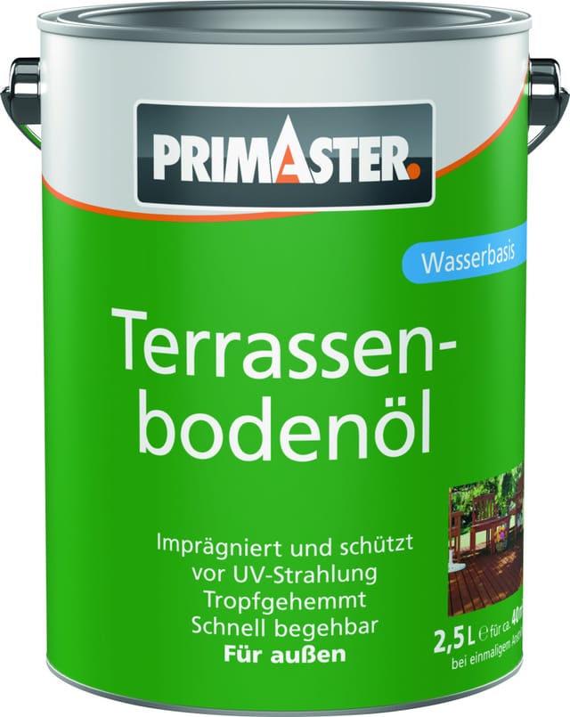 Primaster Terrassenbodenöl 2,5 L bangkirai Holzschutzmittel