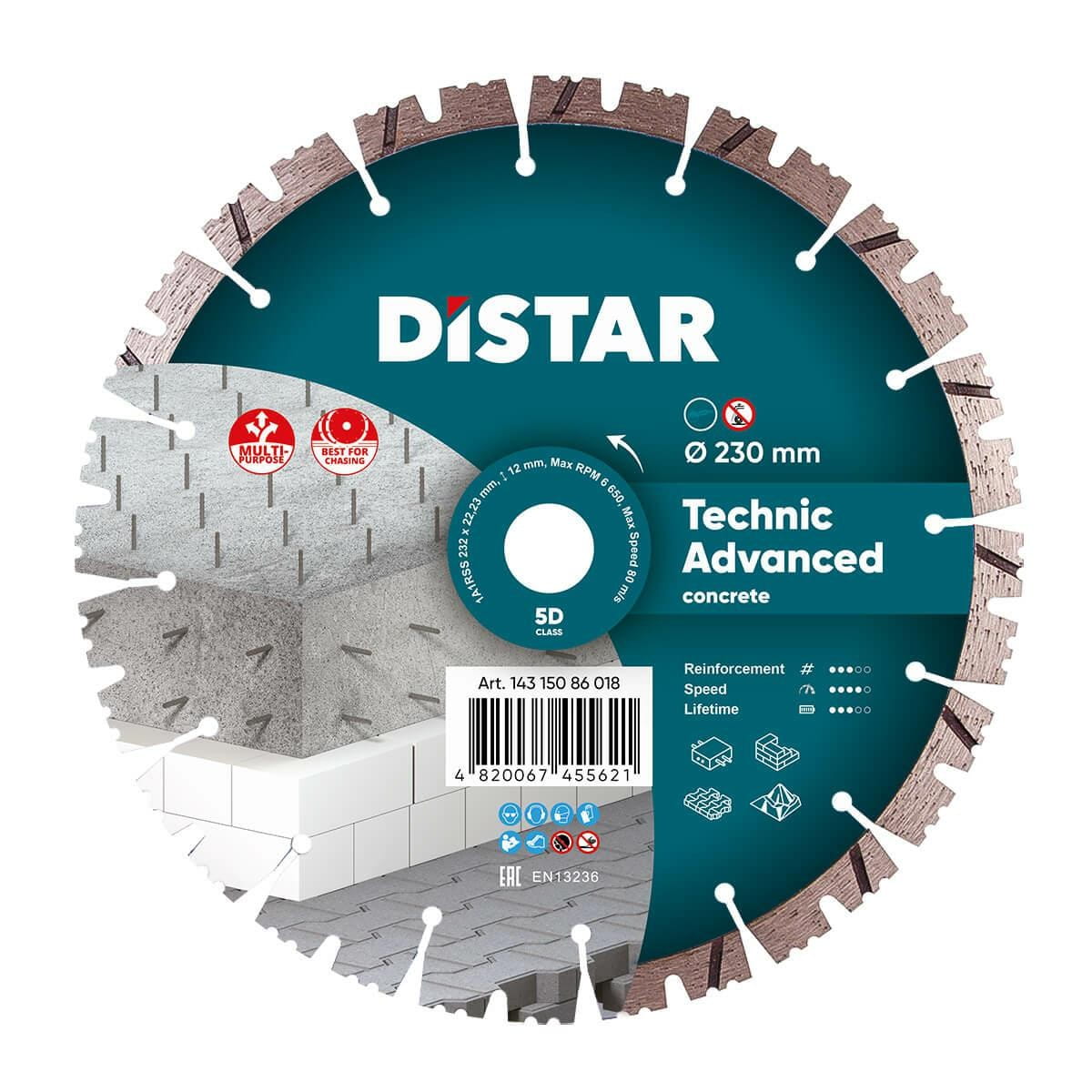 Distar Diamanttrennscheibe Technic Advanced 232 X 2,6/1,8 X 12 X 22,23