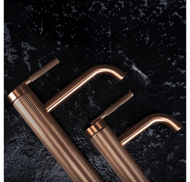 Waschbeckenarmatur Rea Argon Brush Copper High
