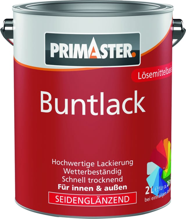 Primaster Buntlack 2 L laubgrün seidenmatt Lack