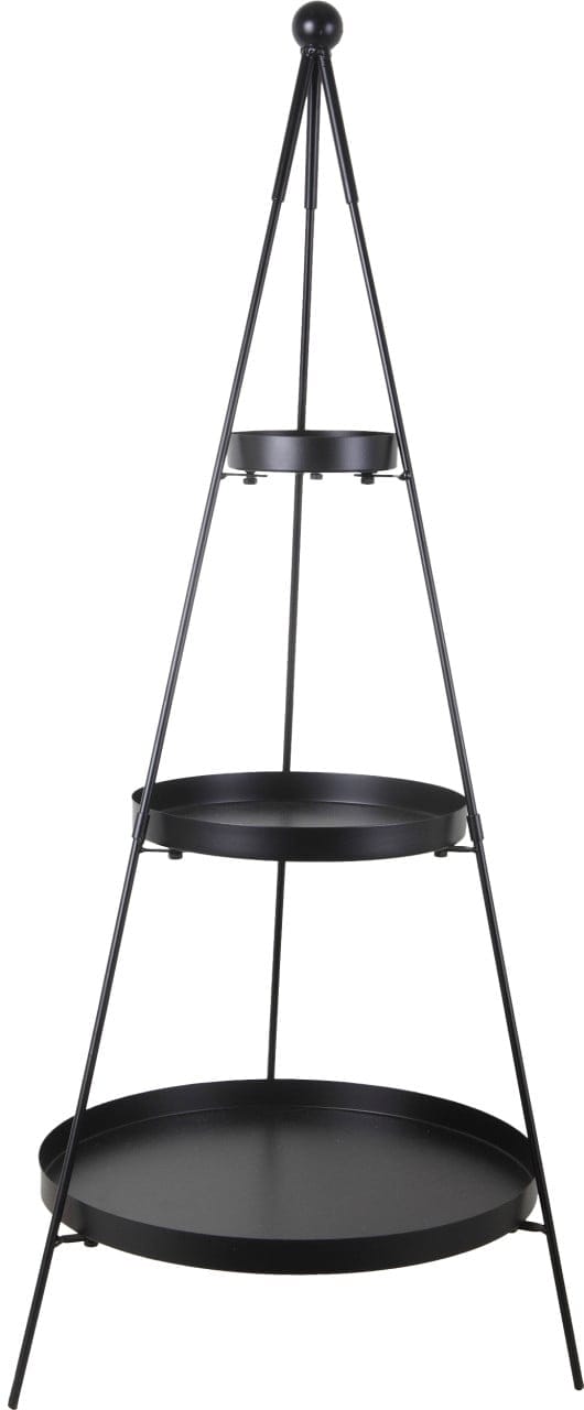 Dekoregal mit 3 Ablagen Metall 73 x 30 cm schwarz Weihnachtscharaktere