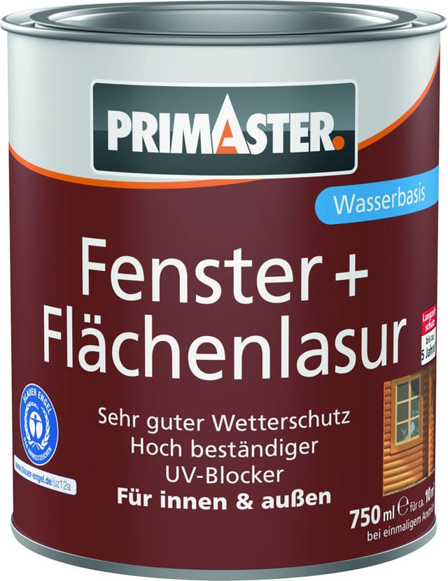 Primaster Fenster + Flächenlasur eiche 750 ml Holzlasur