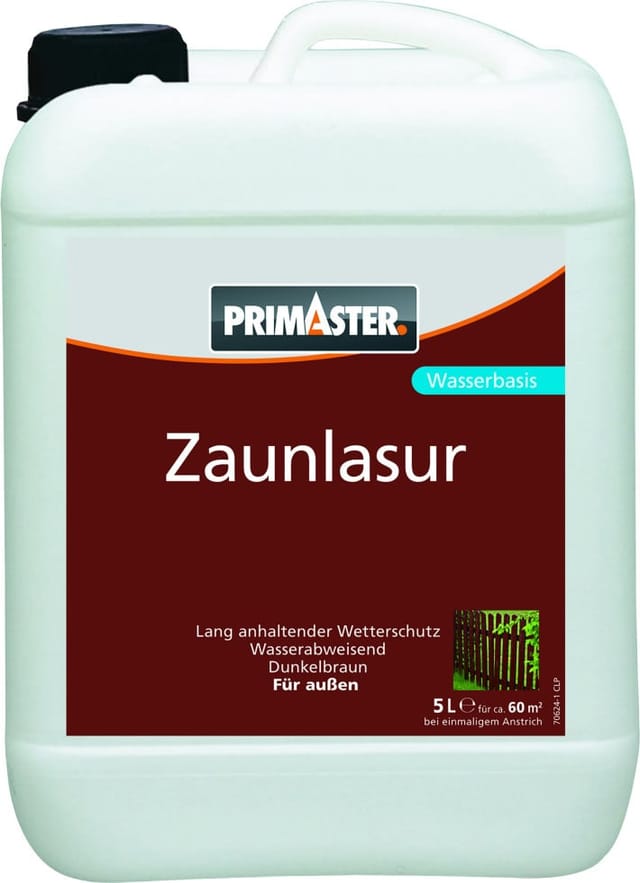 Primaster Zaunlasur 5 L dunkelbraun Holzlasur