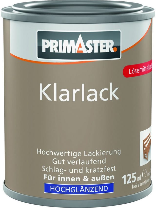 Primaster Klarlack 125 ml farblos hochglänzend Lack